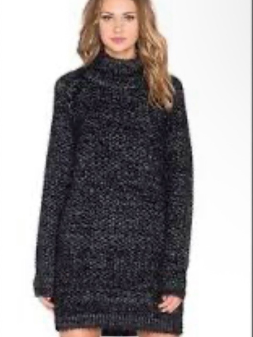 Lovers + Friends Manhattan Turtleneck Sweater Dress Size M MSRP $168 NWT